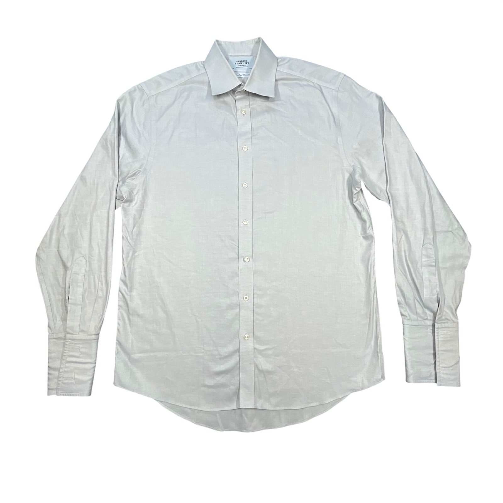Charles Tyrwhitt White Non Iron Classic Fit Dress Shirt Mens 16/36in